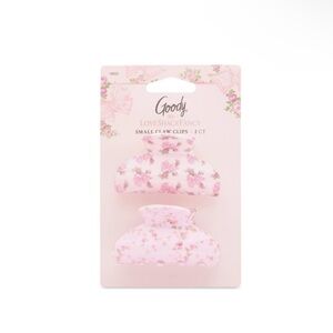 NWT Goody x LoveShackFancy Small Claw Clips - 2ct - pink